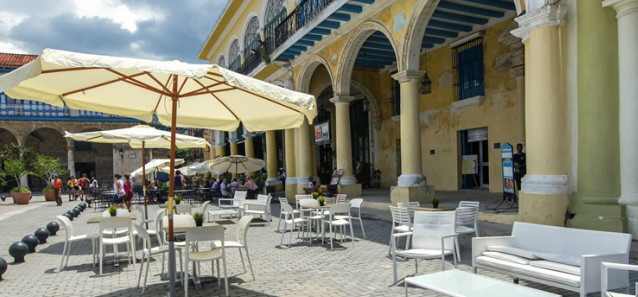 terrace of Café Bohemia
