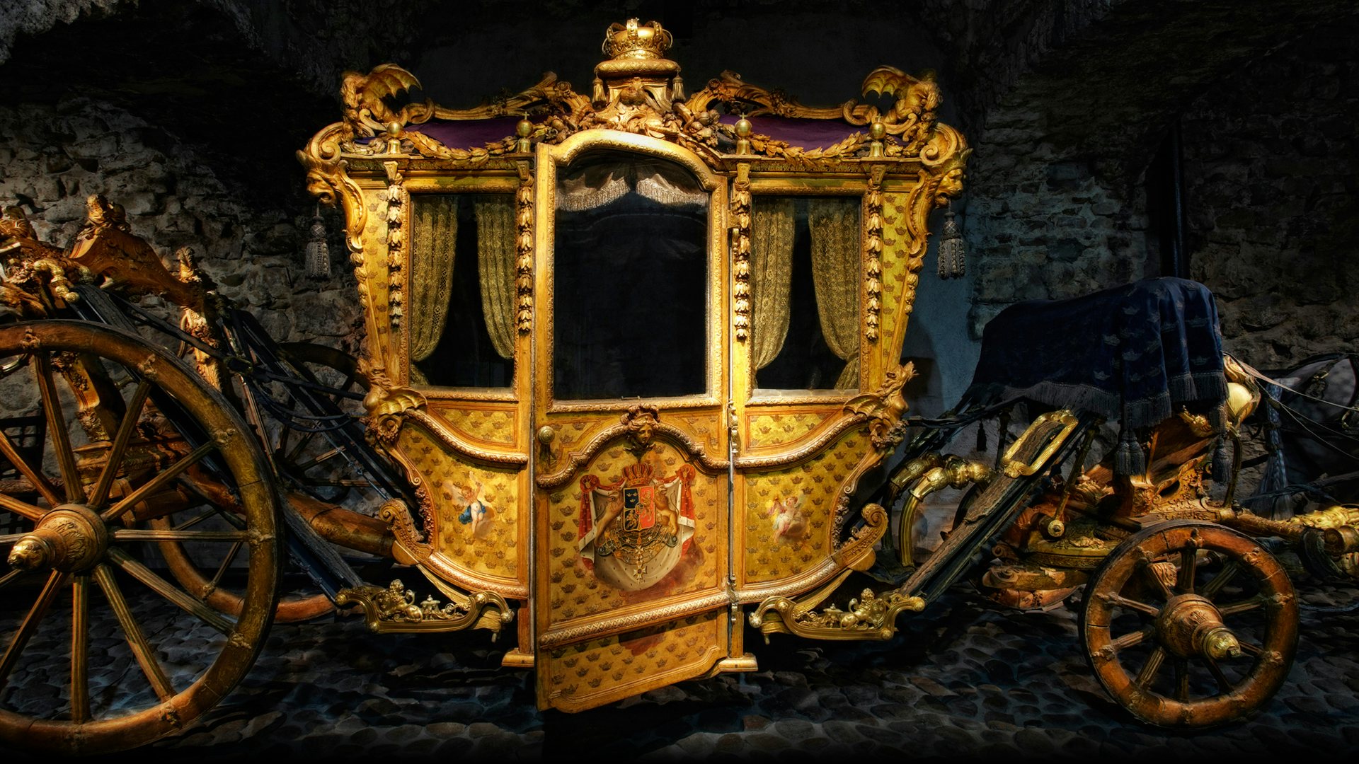 royal carriage in Livrustkammaren museum