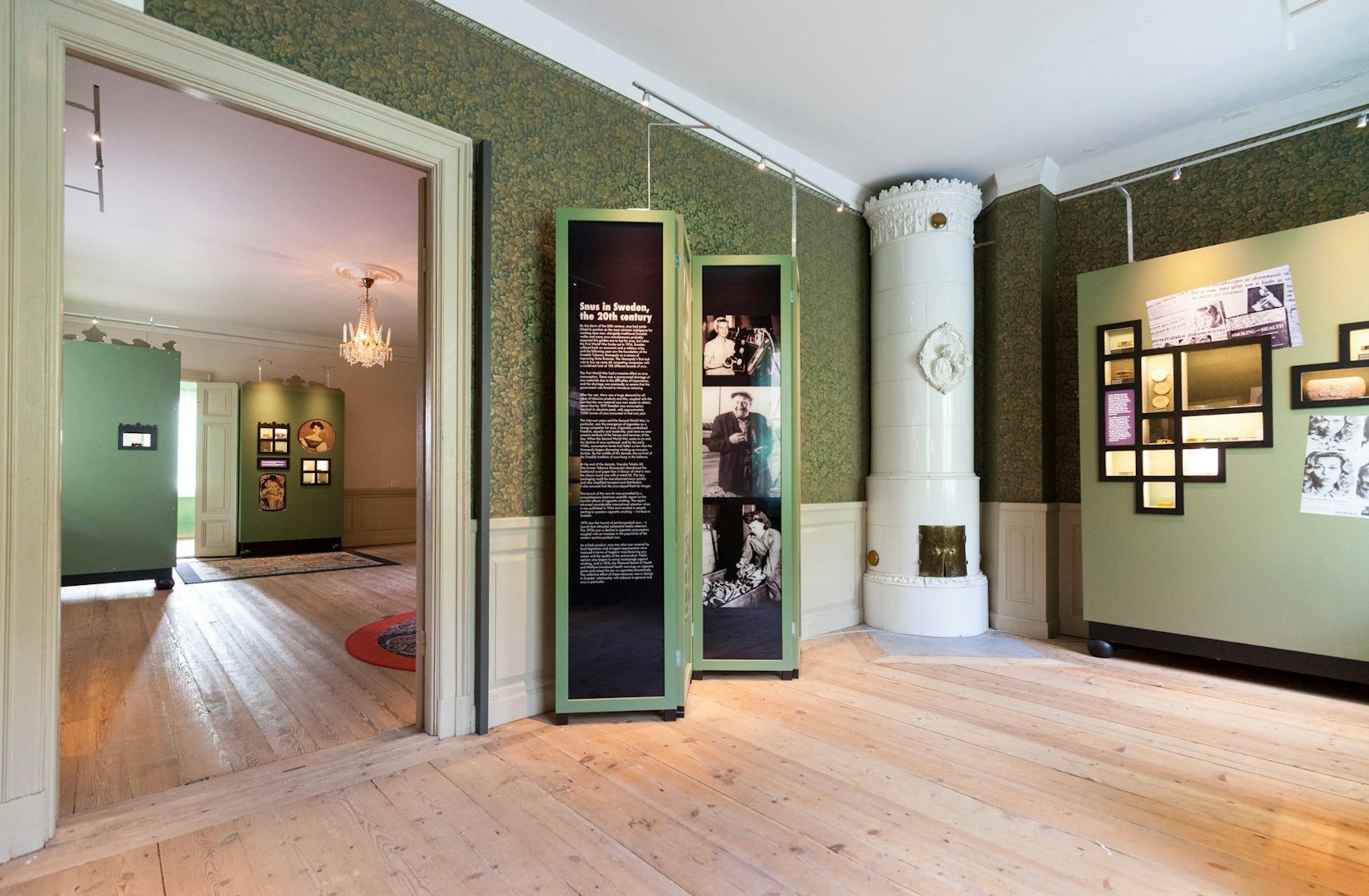interior of snus- och and tändstickmuseum