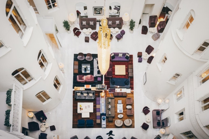 view of the lobby at Nobis Hotel