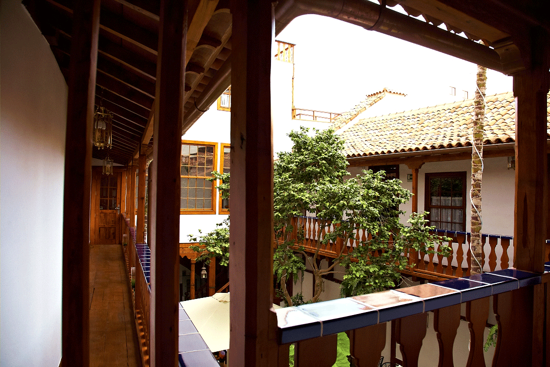 patio of Hotel Emblemático San Augustín