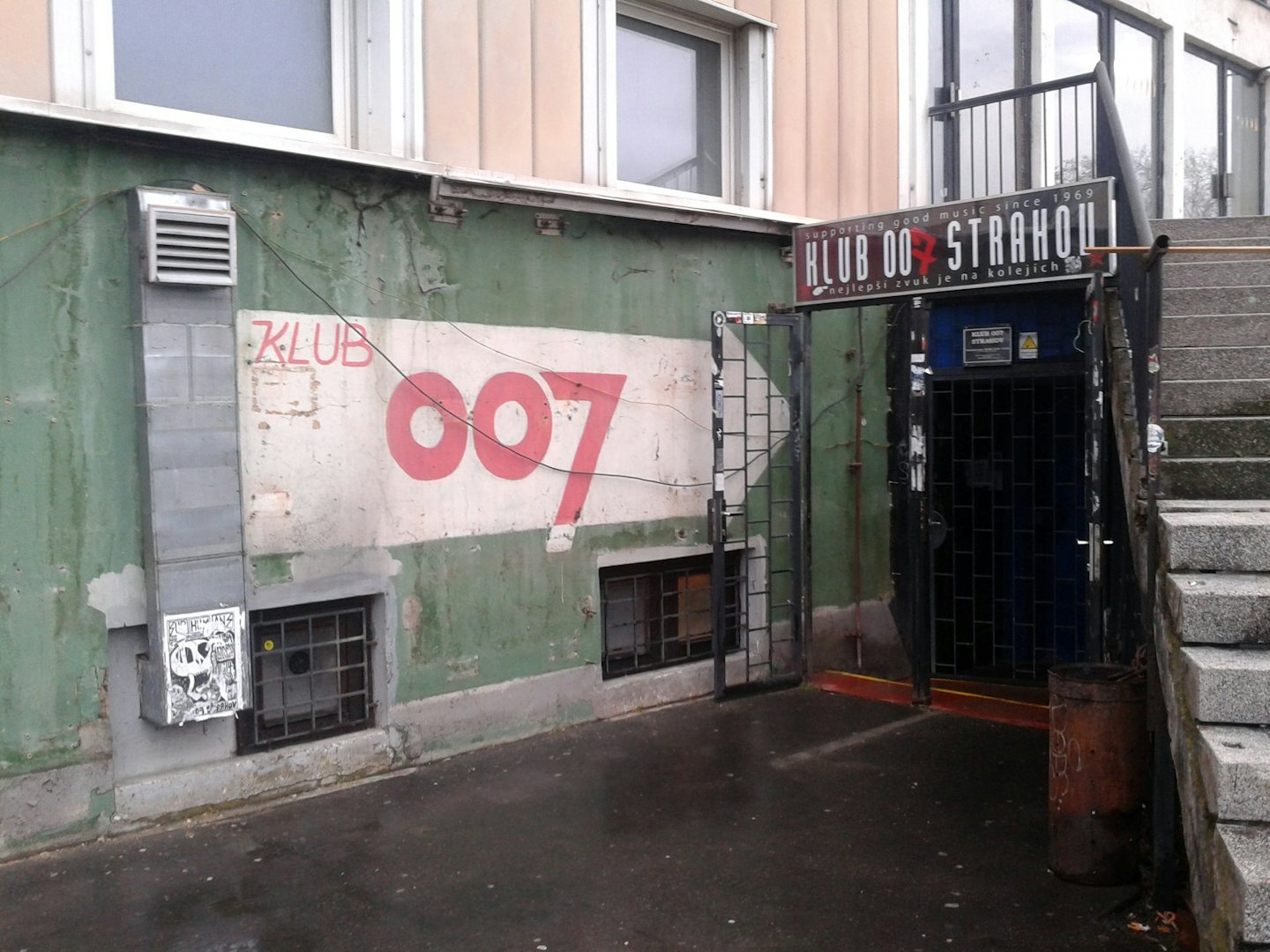 entrance to Klub007 in Prague