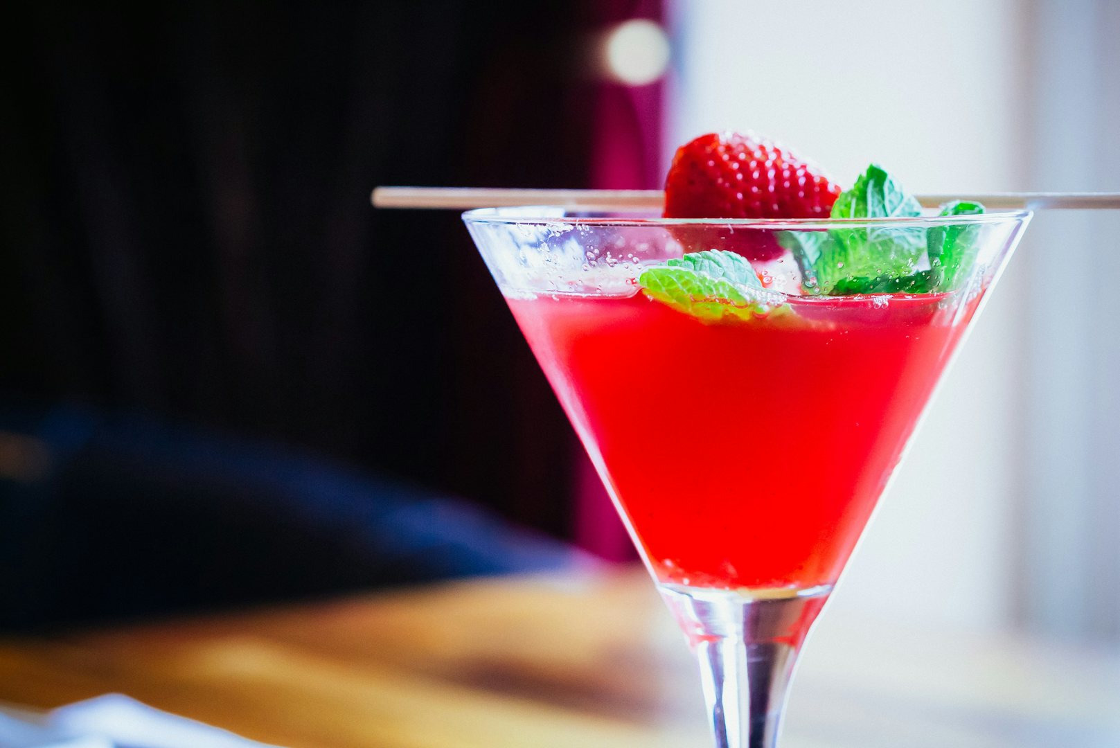 a strawberry cocktail