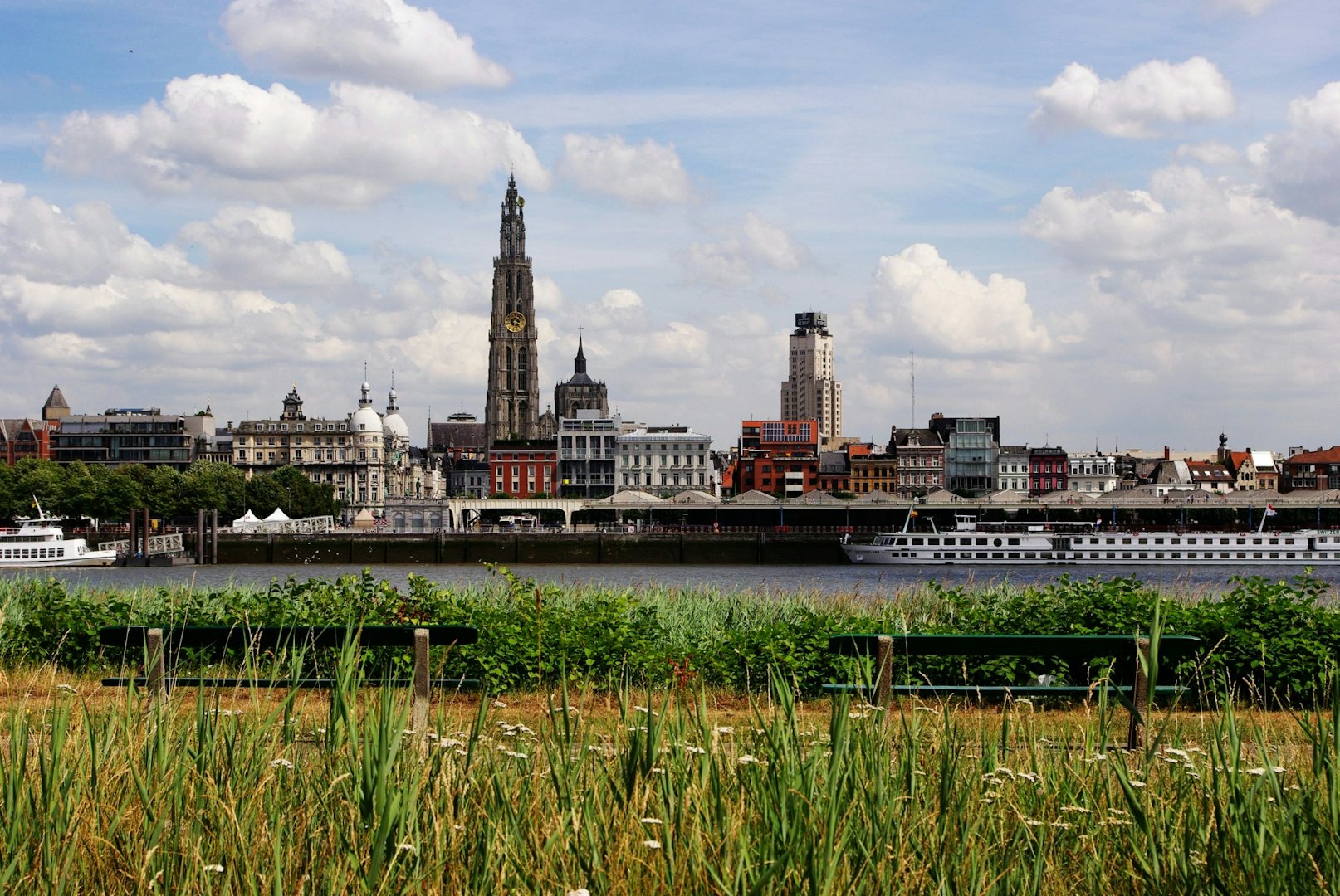 View of Antwerp from Linkeroever