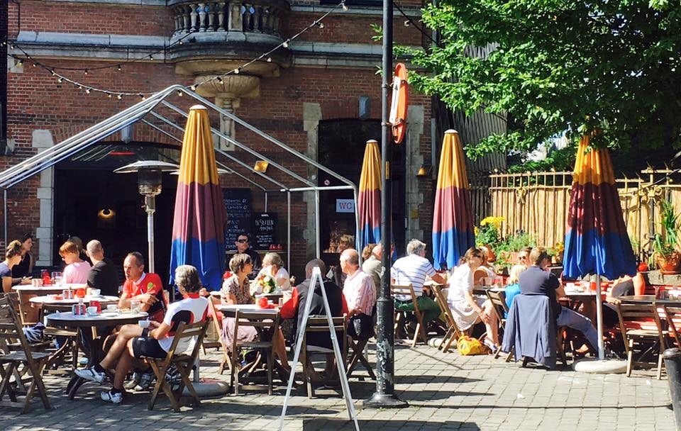 people outside at Gitanes