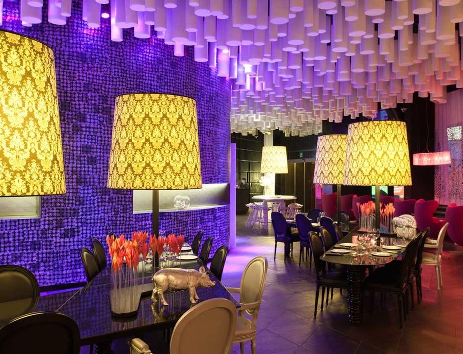 interior of restaurant at B-Lounge