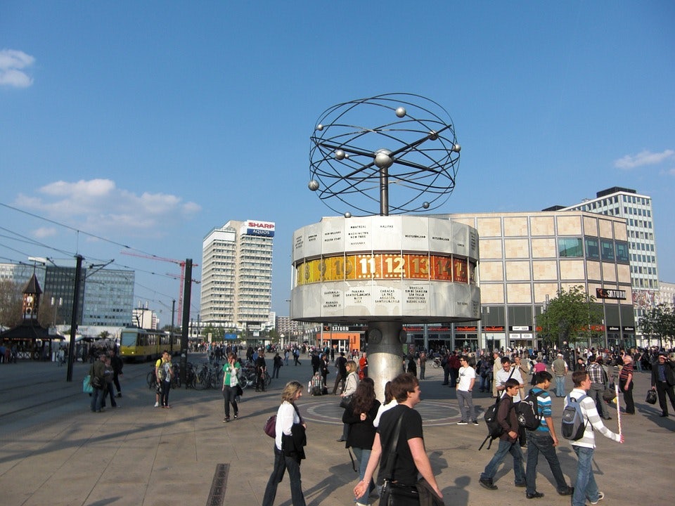 people at Alexanderplatz