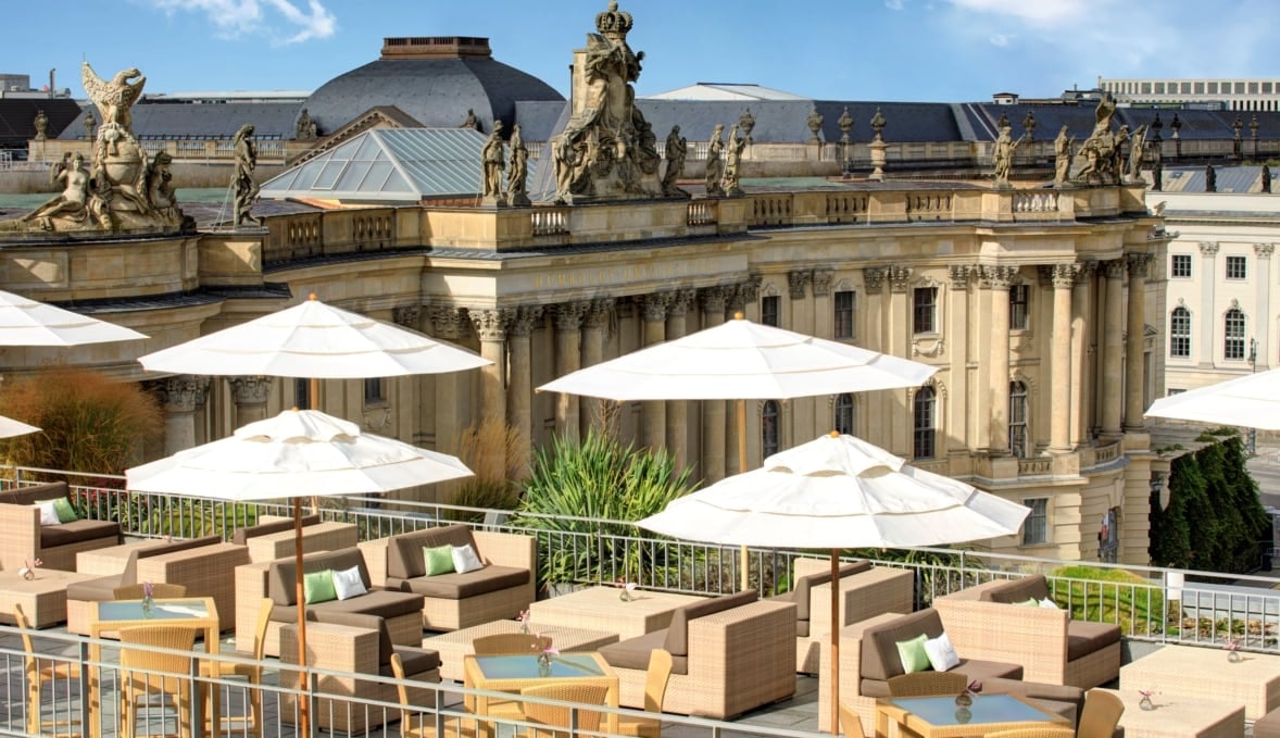 Roof top with a view at Hotel de Rome