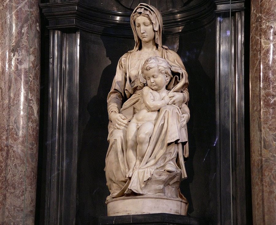 Michelangelo's Virgin and Child statue