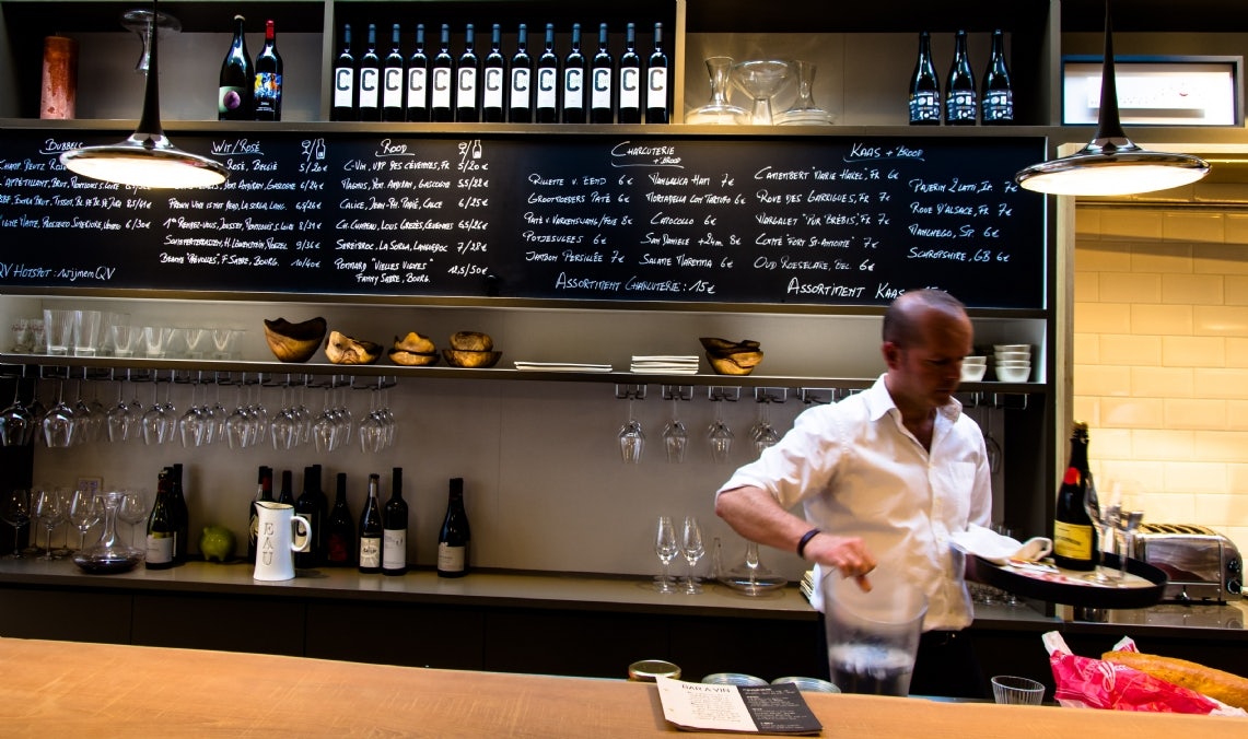 wine bar at Cuvee