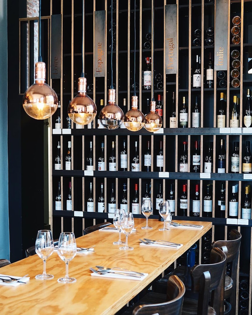 interior of bar Winery at Place Brugmann