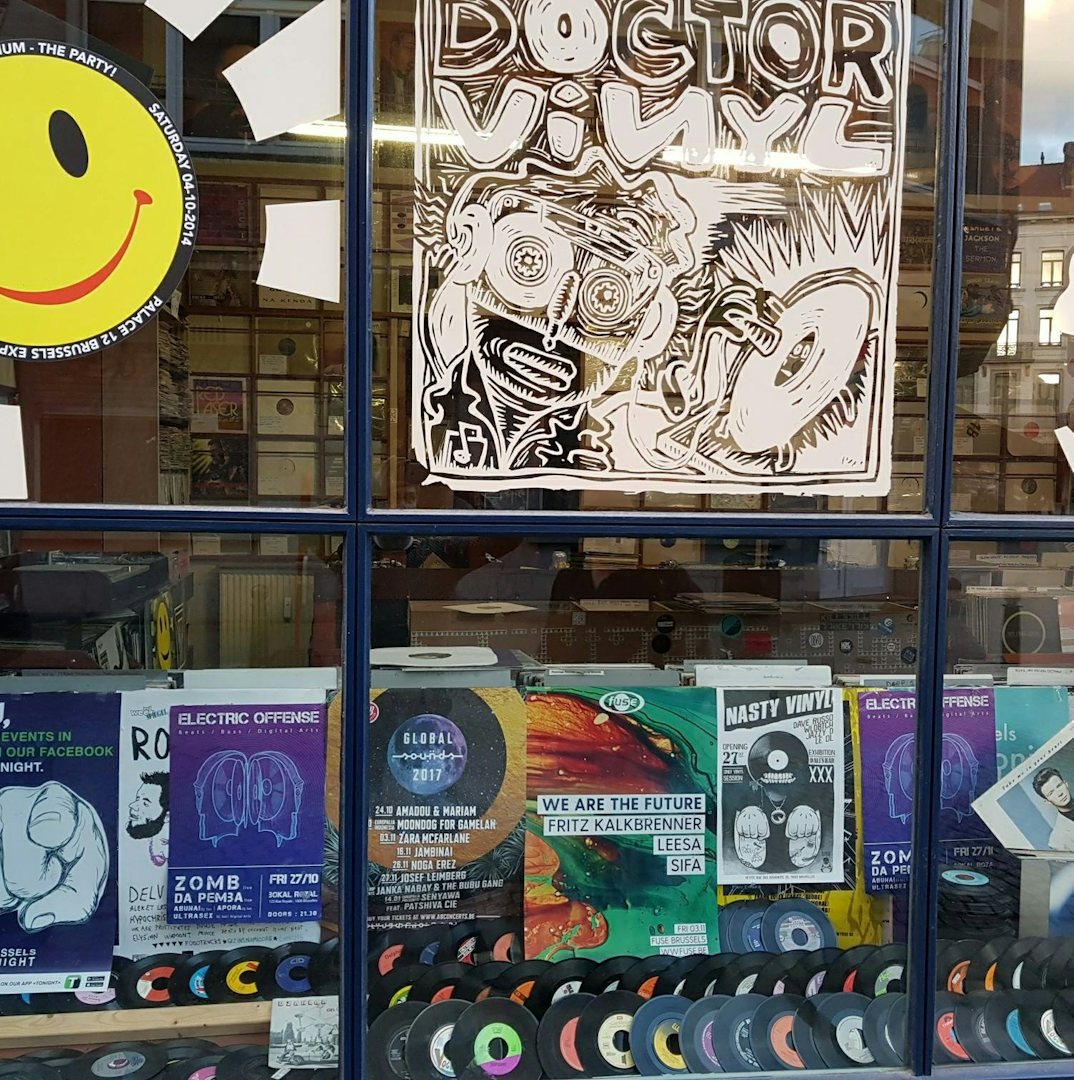 Doctor Vinyl store in Brussels