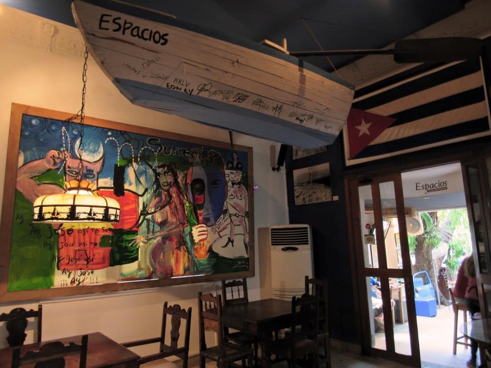 interior of Cuban bar Espacios