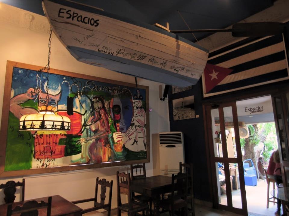 interior of Cuban bar Espacios 