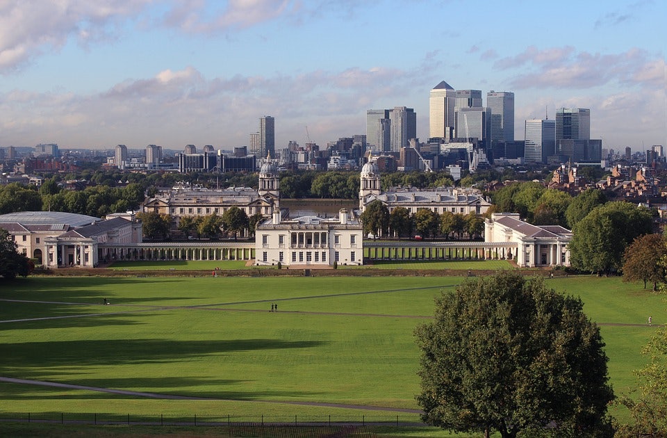 Greenwich park in London