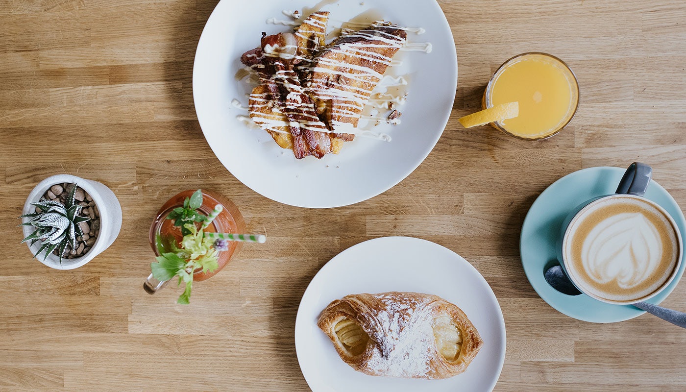 breakfast dishes at The Habit