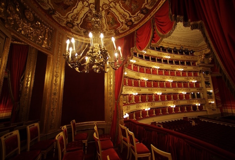 interior of La Scala theatre