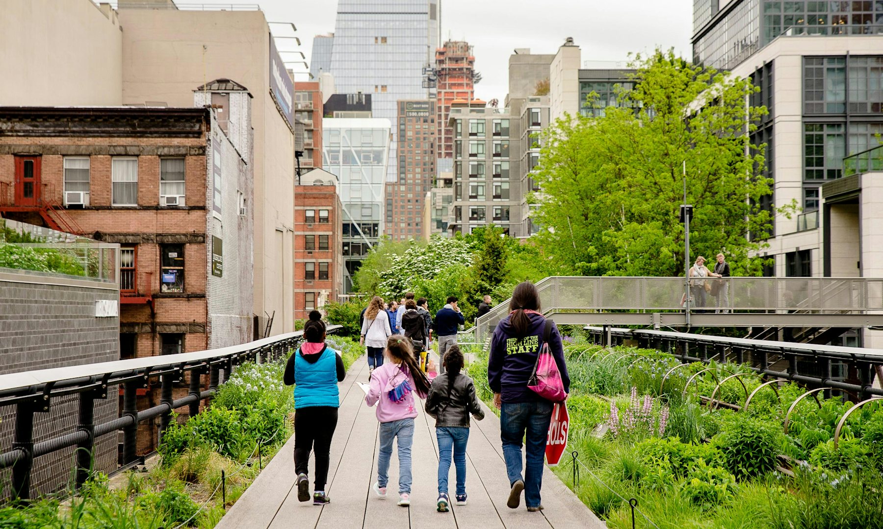 people walking at the High Line