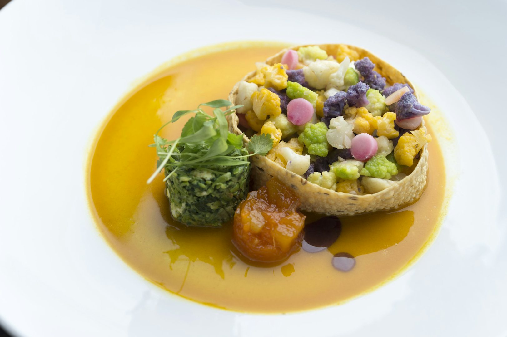 vegetarian dish with cauliflower