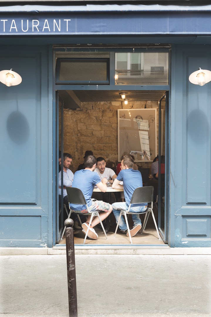 people at Le Richer bistro