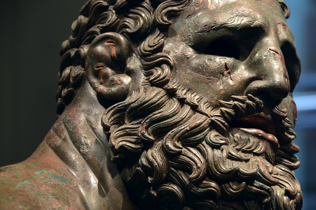 statue of the Boxer at rest