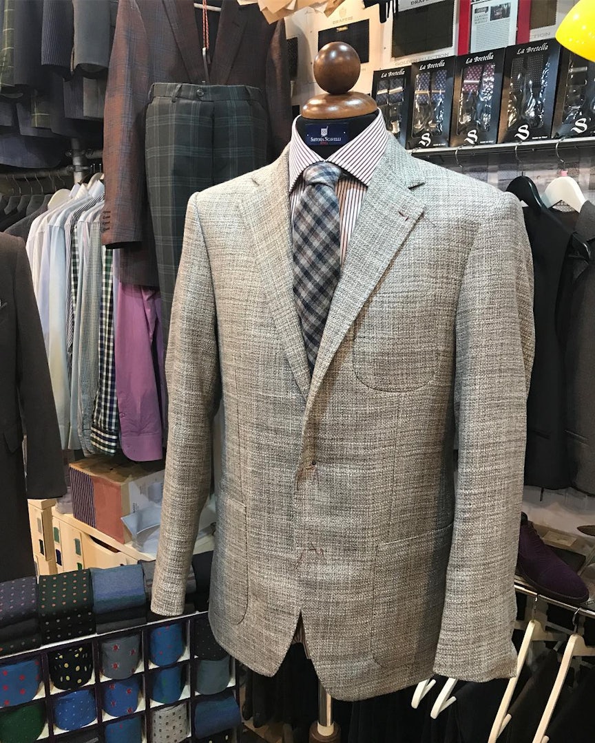 men's suit from Sartoria Scavelli