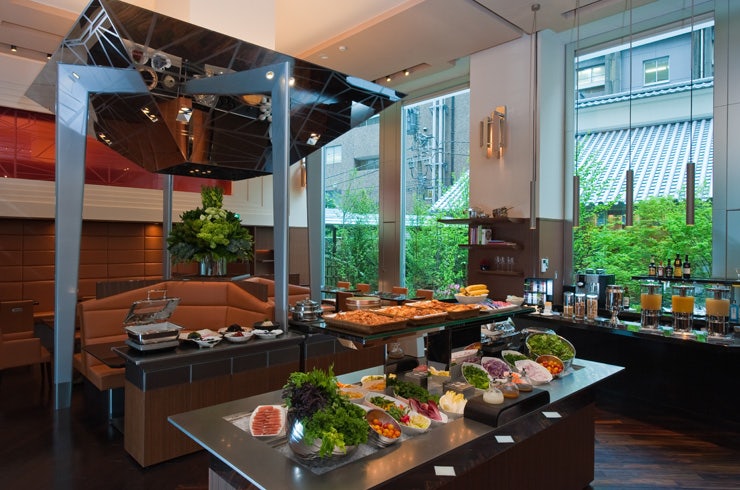 breakfast buffet at Hotel Niwa