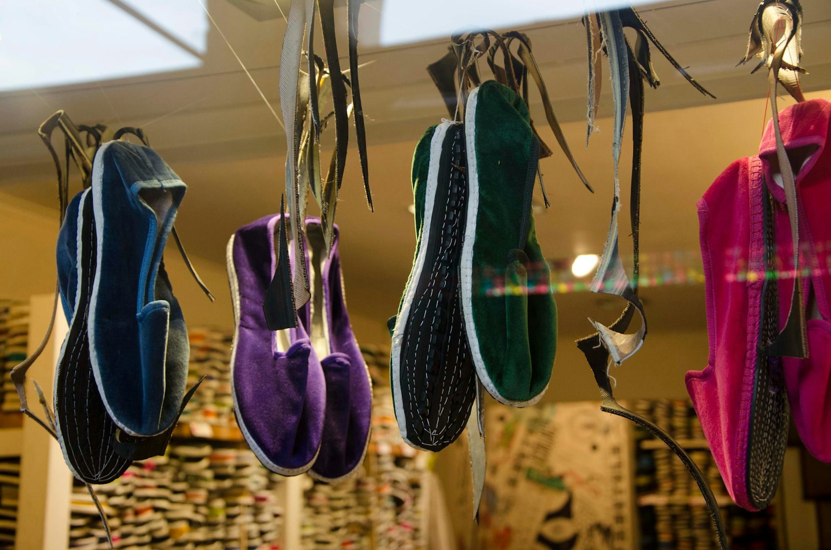 Piedaterre shoes in the shop window