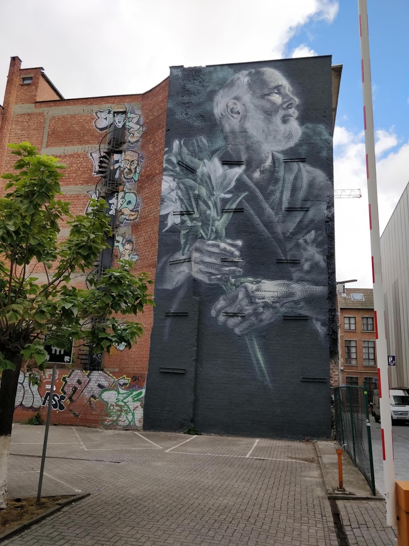 Antwerp - Street Art El Mac Mural for my Father