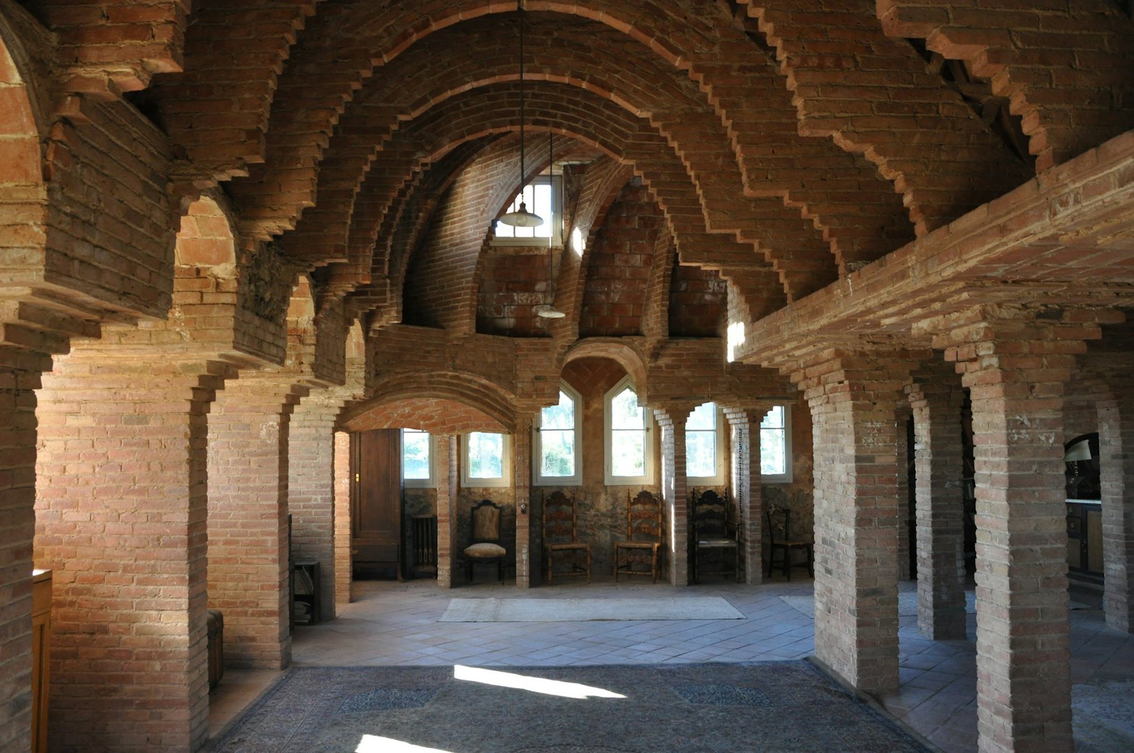 interior of Torre Bellesguard by Gaudi