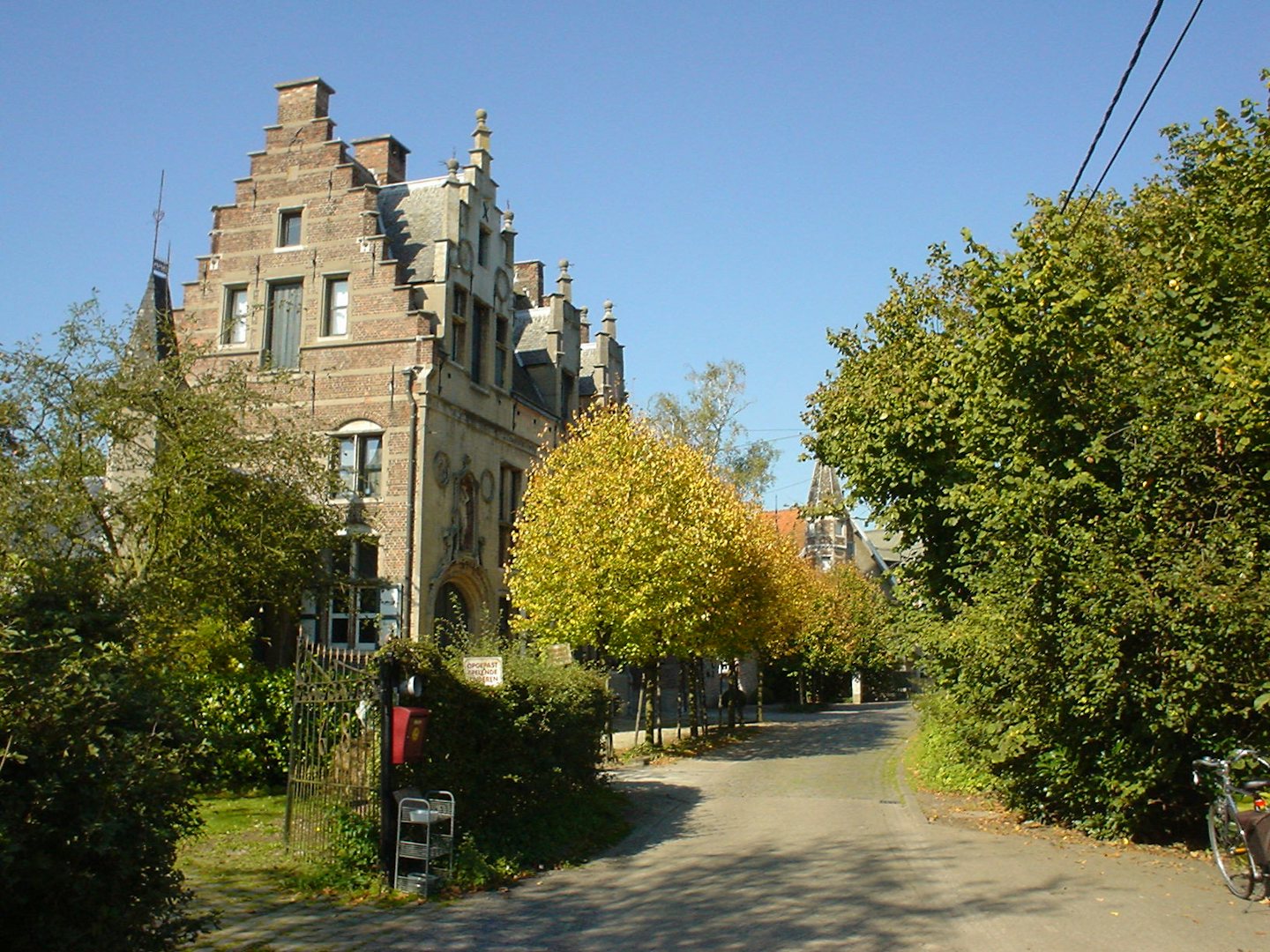 replica of Antwerp houses in the town of Buitenland