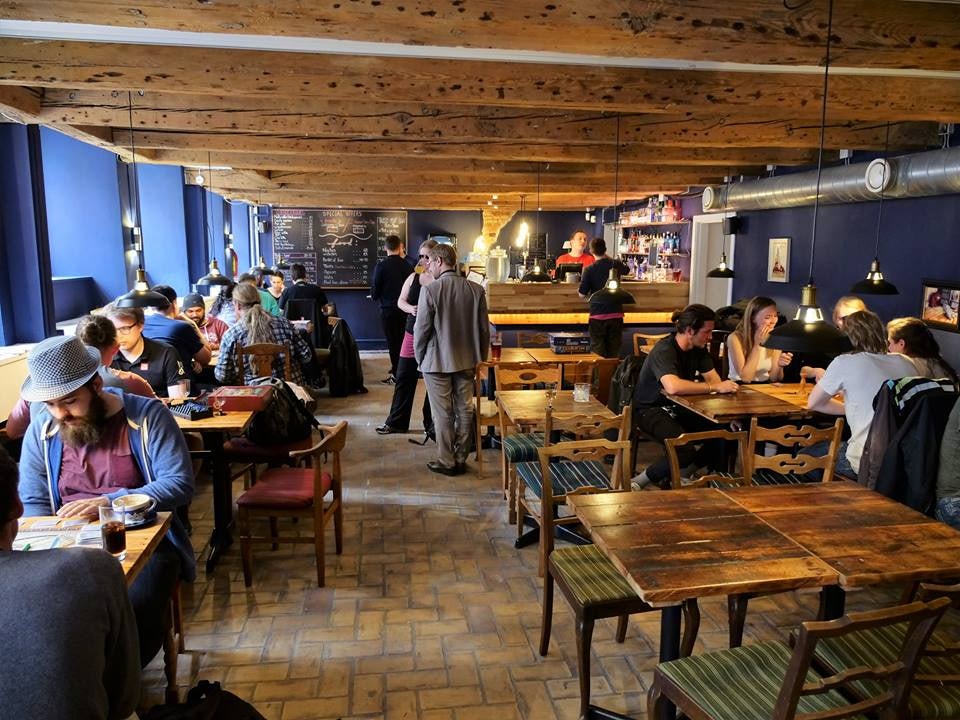 people playing board games at Bastard Café