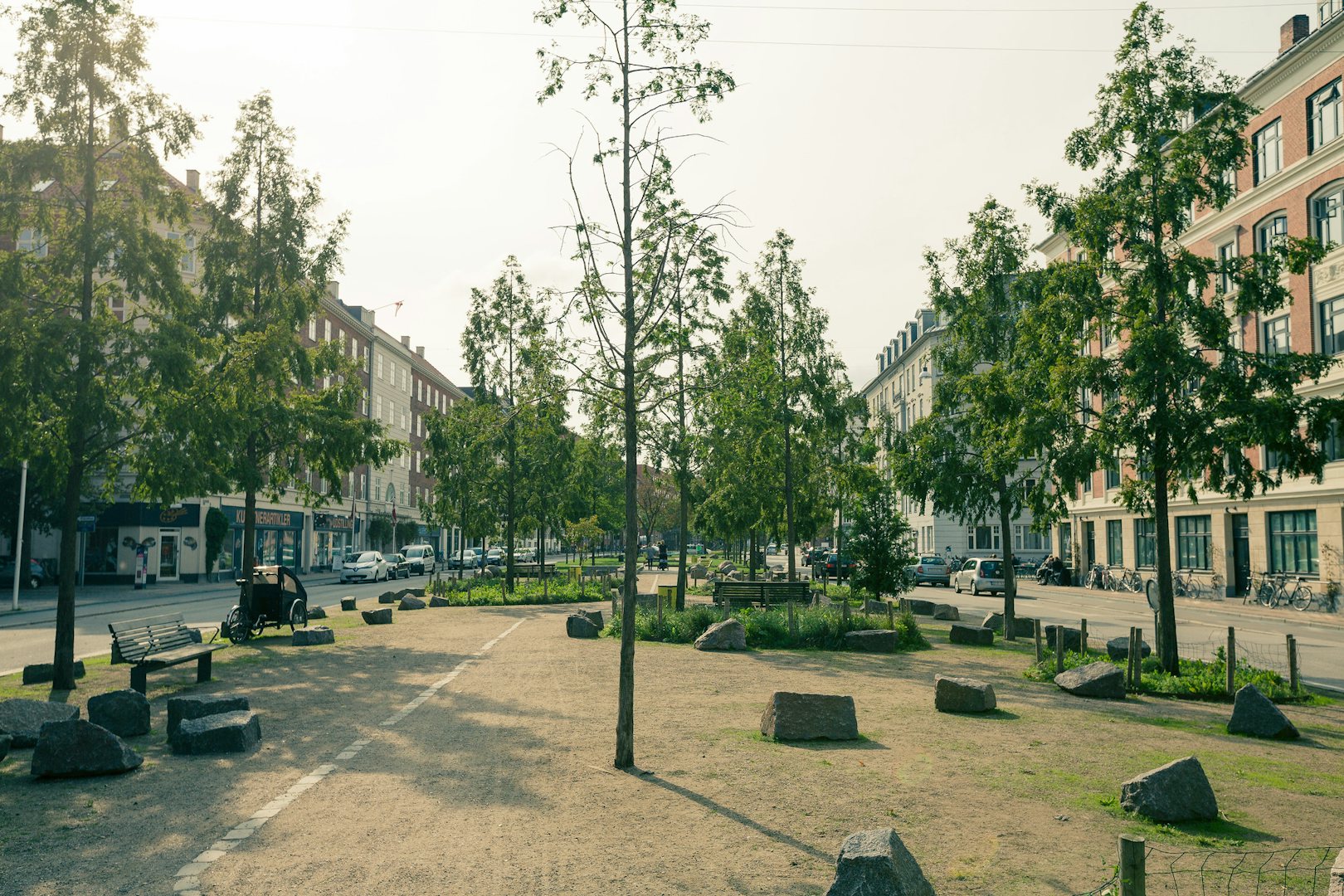 Sønder Boulevard during a sunny day