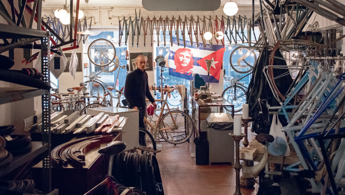 Sögreni bike store in Copenhagen