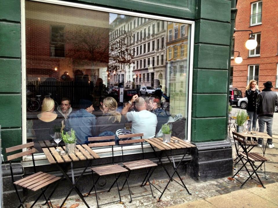 people drinking at La Esquina