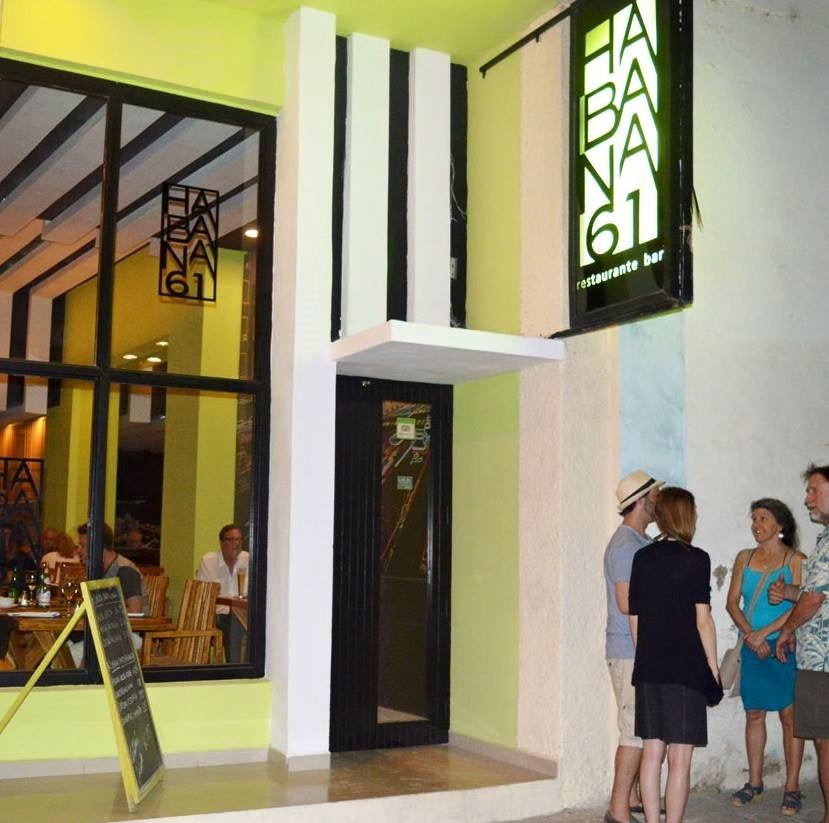 exterior of Habana 61 restaurant