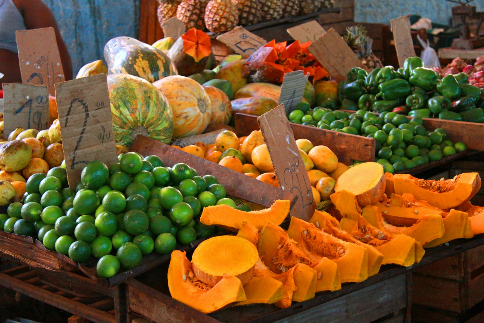 fruits at a street market in Havana