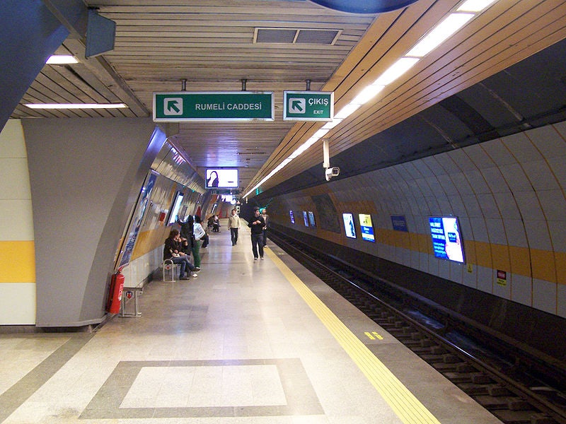 Osmanbey Metro Stop in Istanbul