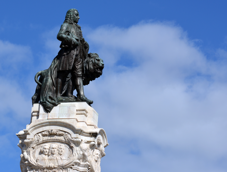 statue of the Marquês de Pombal in Lisbon