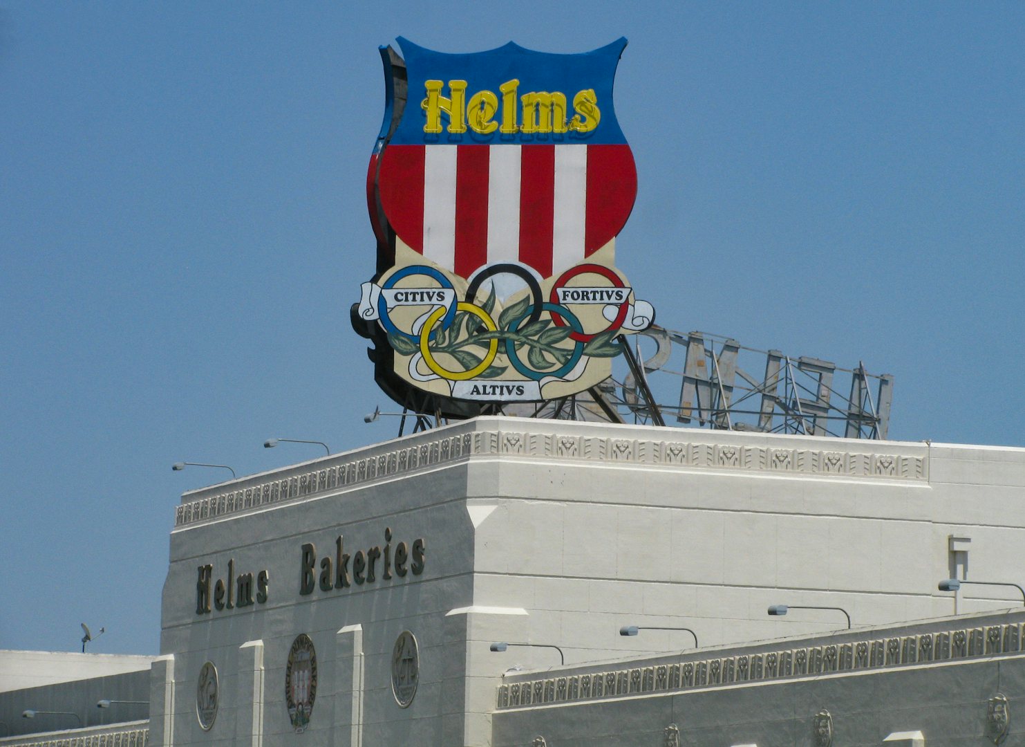 Helms Bakery neon sign