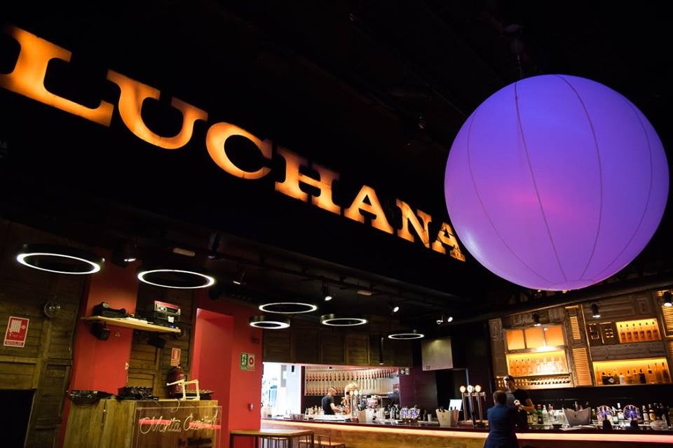 interior of bar at Teatros Luchana