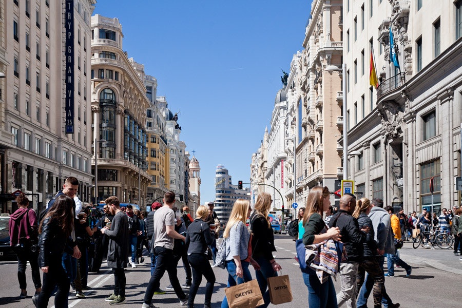 Gran Vía in Madrid