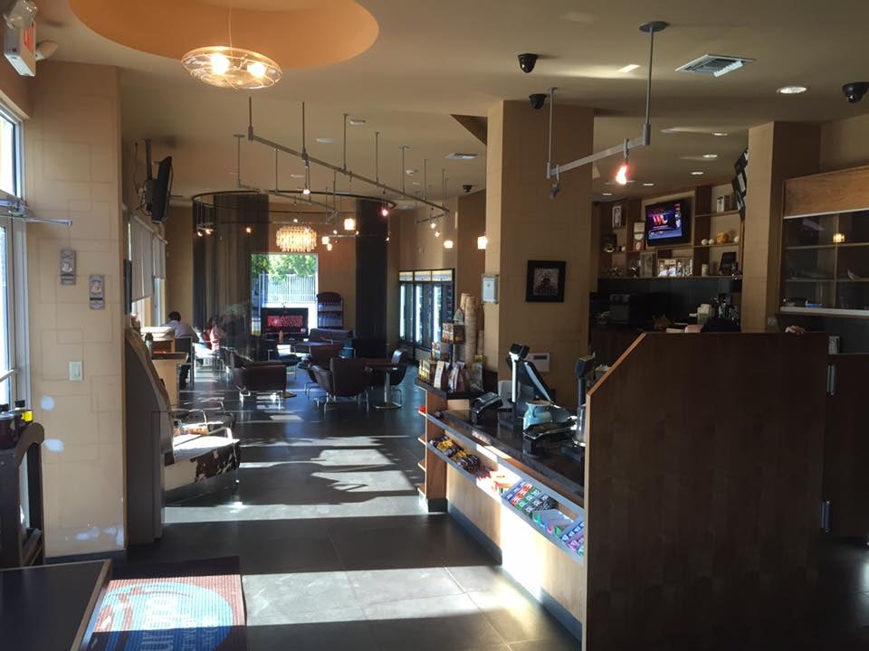 Coffee bar at Europa Car Wash cafe