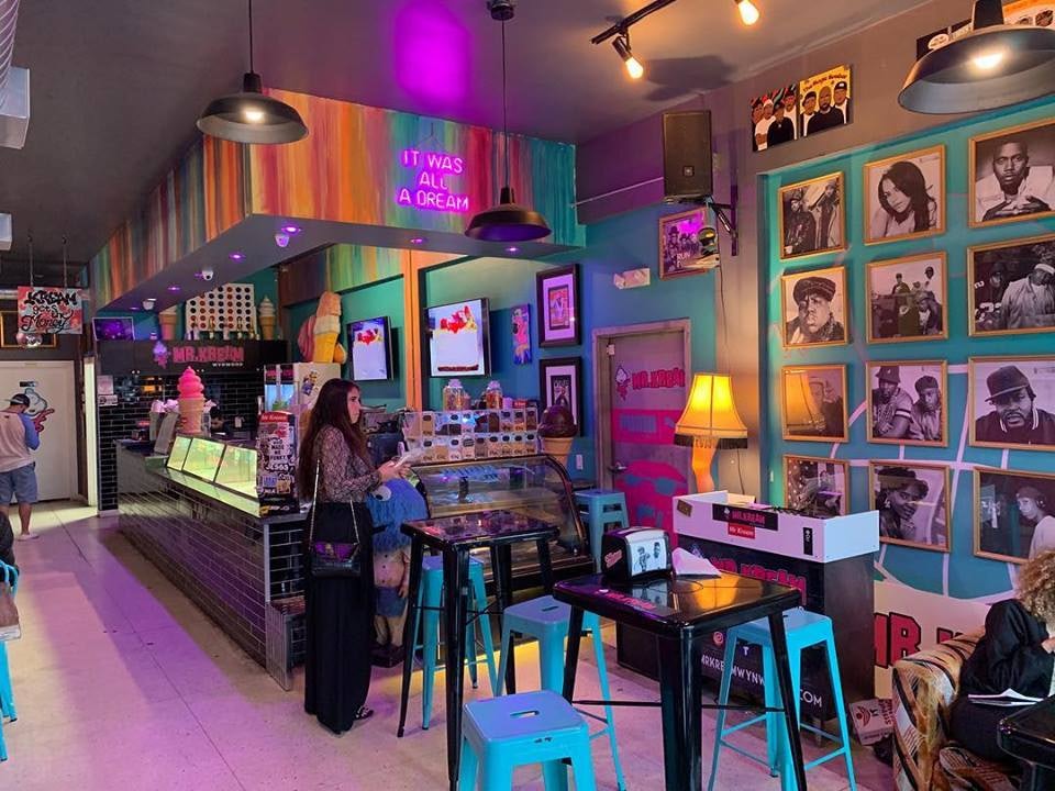 colorful interior of Mr. Kream Wynwood