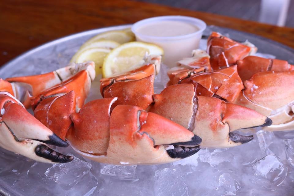 stone crabs at Monty's Raw Bar