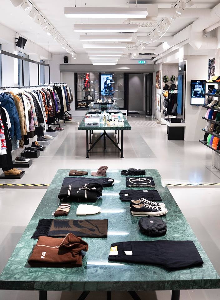 store interior of Caliroots