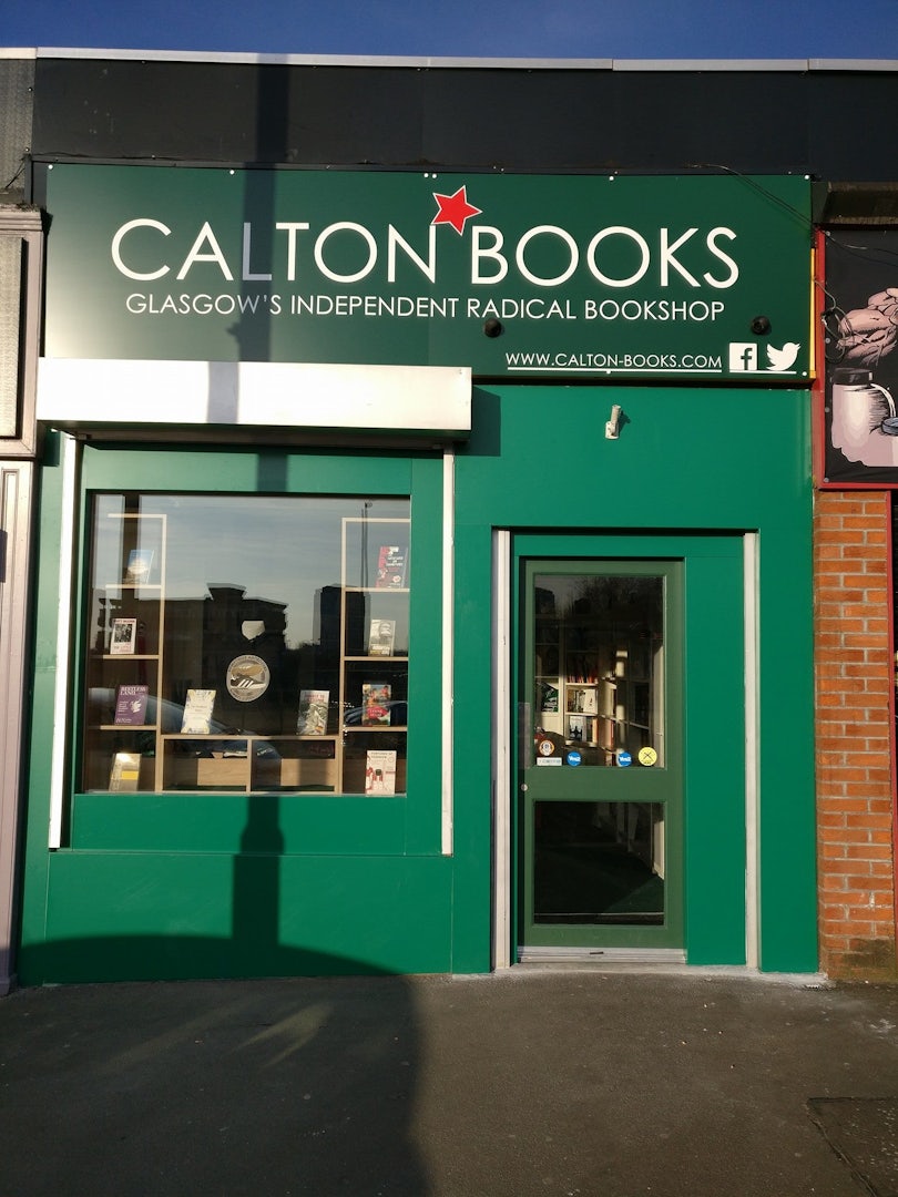 Calton Books storefront in Glasgow