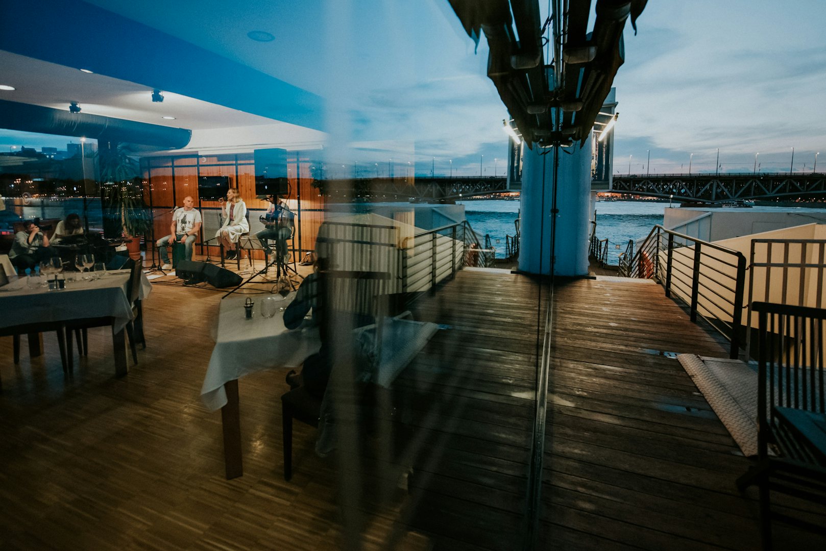 a band playing at A38 Ship in Budapest