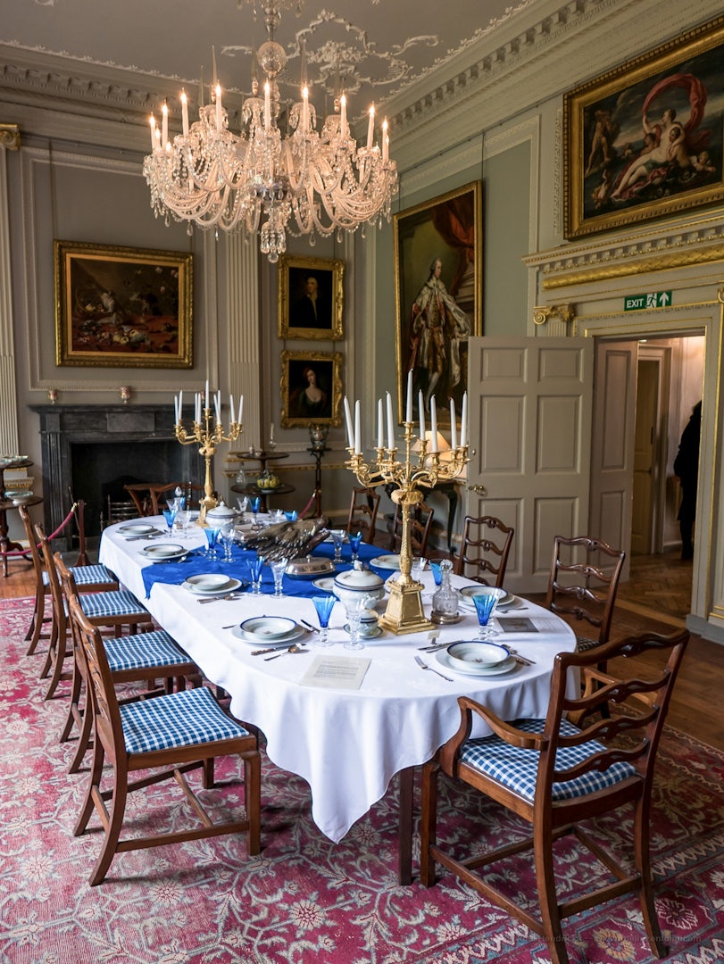 Duff House manor dining room in Banff