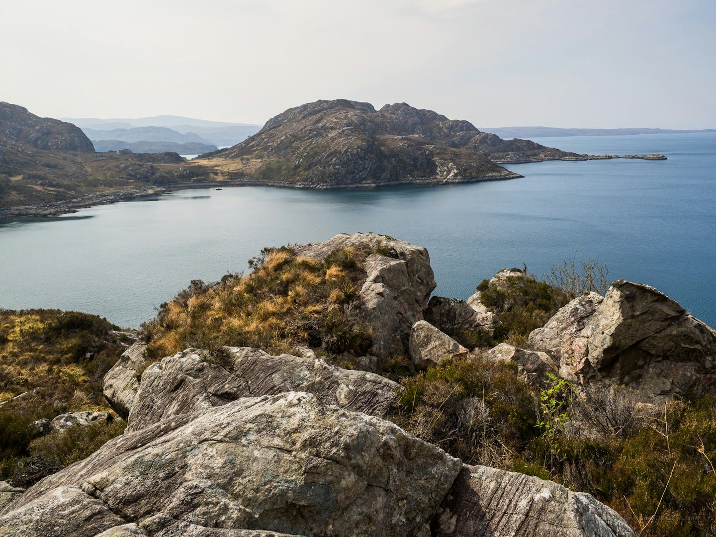 beautiful lake view of Loch Torridon in Scotland